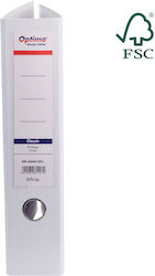 Optima Clasic & Premium A4 Binder Laminated Pp Paper Metal Edge 75 Mm Optima Classic White