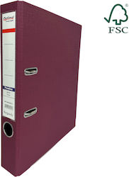 Optima Clasic & Premium A4 Bogen Ringordner Laminierter Pp Pp Metallkante 50 Mm Optima Premium Burgundisch