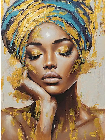 Marhome Woman Painting on Canvas 90x120cm