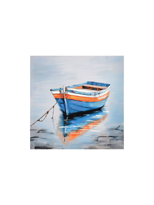 Marhome Καραβακι Στην Θαλασσα Πίνακας σε Καμβά 60x60cm