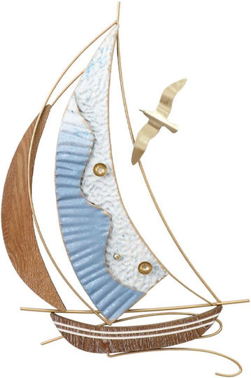 Marhome Διακοσμητικό Τοίχου από Μέταλλο 55.9x3.8x34.3cm
