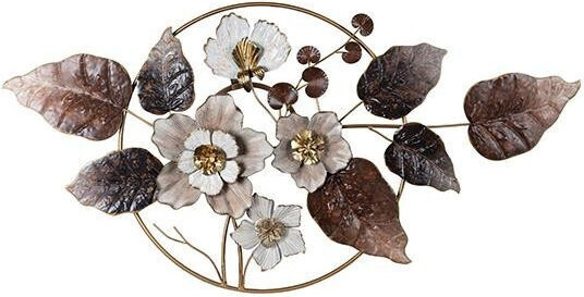 Multicolour Wall Decor Made of Metal 115.5x7x58cm