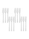 Raki Medea Set Of Fruit Dessert Forks Stainless Silver 12 Pieces