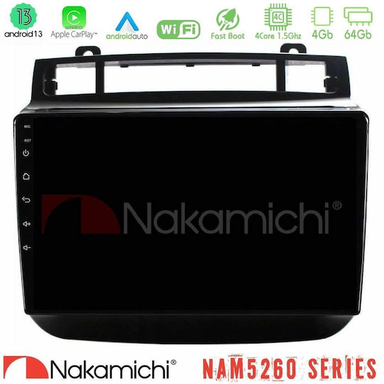 Nakamichi Car Audio System for Volkswagen Touareg 2011-2018 Bluetooth USB AUX WiFi GPS Apple CarPlay Android Auto with 9" Touch Screen