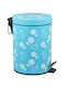 12l Blue Pedal Trash Can Mn018589