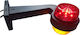 Side Led Light Was Horn Type Red-Orange Left 12-24V