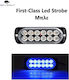 First-class Led Strobe Φαναράκι Όγκου Μπλε 12led 12/24v 6000lm Tc-341
