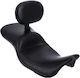 Le Pera Double Driver Passenger Motorcycle Seat Harley-Davidson Lepera Maverick 2-up Seat Daddy Long Legs Backrest