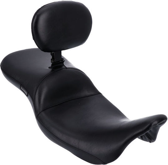 Le Pera Double Driver Passenger Motorcycle Seat Harley-Davidson Lepera Maverick 2-up Seat Daddy Long Legs Backrest