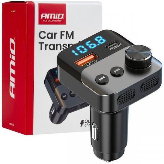 AMiO FM-Transmitter Auto με Typ-C