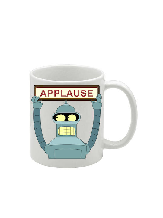 Weiße Tasse Futurama