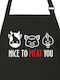 Nice To Meat You Ποδιά Κουζίνας Μαύρη 77734283