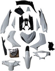 Strong Σετ Πλαστικά Μοτοσυκλέτας για Yamaha Crypton-X 135 Λευκό Strong Σετ Πλαστικά Μοτοσυκλέτας για Yamaha Crypton-X 135 Λευκό