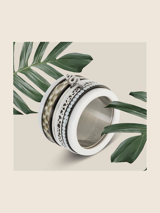 iXXXi Women's Ring with Stones Made of Steel