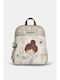 Gestrickte Damen Rucksack Mehrfarbige Handtasche