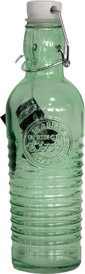 Raki Old Μπουκάλι Νερού Γυάλινο με Κλιπ Πράσινο 500ml