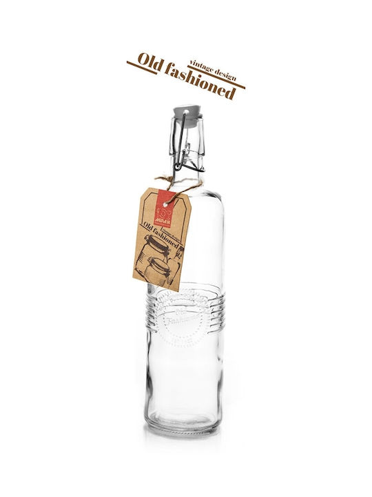Raki Sticlă De Apă Din Sticlă Cu Clemă Transparentă 750ml