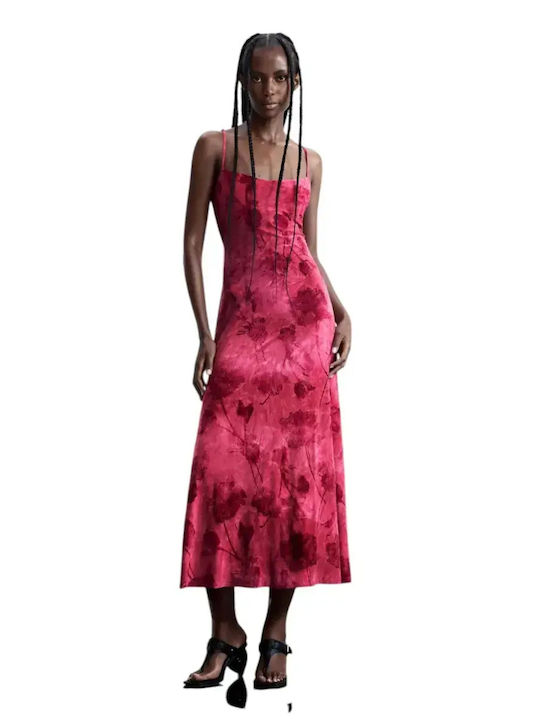 Summer Midi Dress French Fuchsia