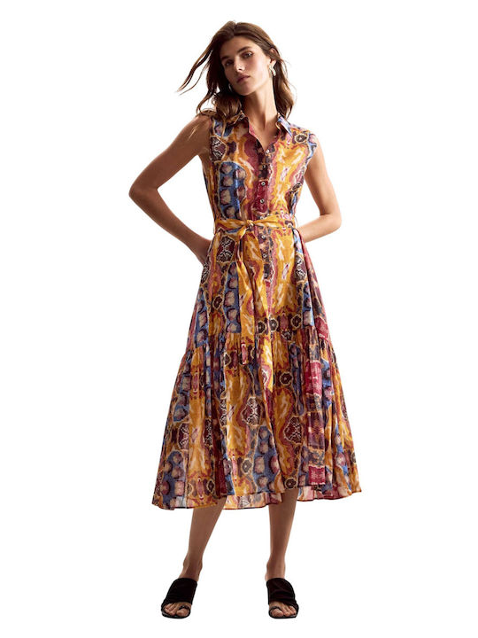 Summer Midi Shirt Dress Tutti Fruti
