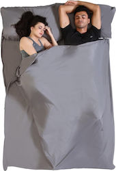 Travel Tip Sleeping Bag Bed Linen Tough Outfitters Fleece 2 Persons 188 X 216 Cm Ultra-light Zipper Gray Travel Tip Sleeping Bag Bed Linen Tough Outfitters Fleece 2 Persons 188 X 216 Cm Ultra-light Zipper Gray