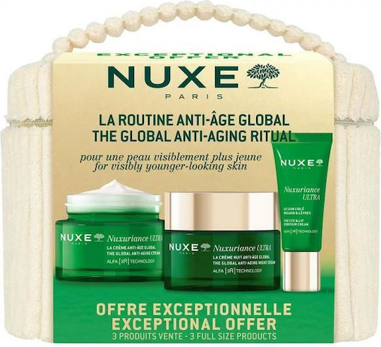 Nuxe Nuxuriance Ultra Skin Care Set for Anti-ageing & Moisturizing 3 Pieces