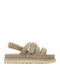Goldenstar Flache Sandalen für Damen Flatforms Graue