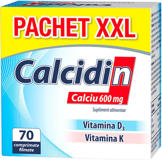 Zdrovit Calcidin Calcium 600mg with Vitamin D3 70 Tablets