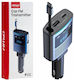 AMiO Transmițător FM Auto cu Type-C / USB / Bluetooth