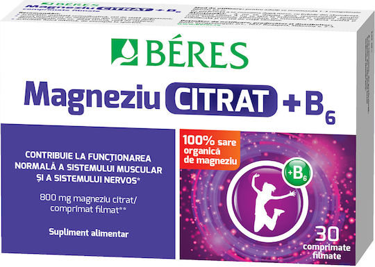 Béres Magneziu Citrat + B6 30 comprimate