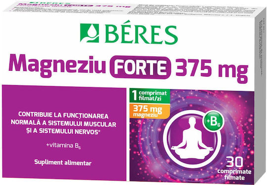 Béres Magneziu Forte 375mg cu Vitamina B6 30 Comprimate