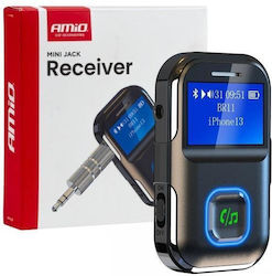 Amio Bluetooth Приемник Receiver Btr-03 Безжично Предаване на Звук Вход Mini Jack 3.5mm Дисплей Lcd 1 Бр 04659/am Amio 04659/am