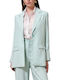 Enzzo Enzzo Damen Blazer Mit Pailletten Mint