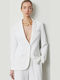 BSB Damen Krepp Blazer Weiß