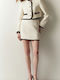 BSB Short Women's Tweed Blazer Off-white