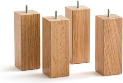 Strom Eco Ξύλινο Πόδι για Κρεβάτι 12cm Μπεζ