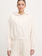 Women's Hooded Sweatshirt Cream
