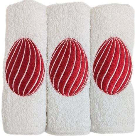 Nakas Concept Bath Towels Set 3 pcs Red