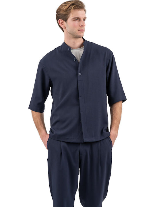 Vittorio Artist Μακρυμάνικo Overshirt Blue 300-...