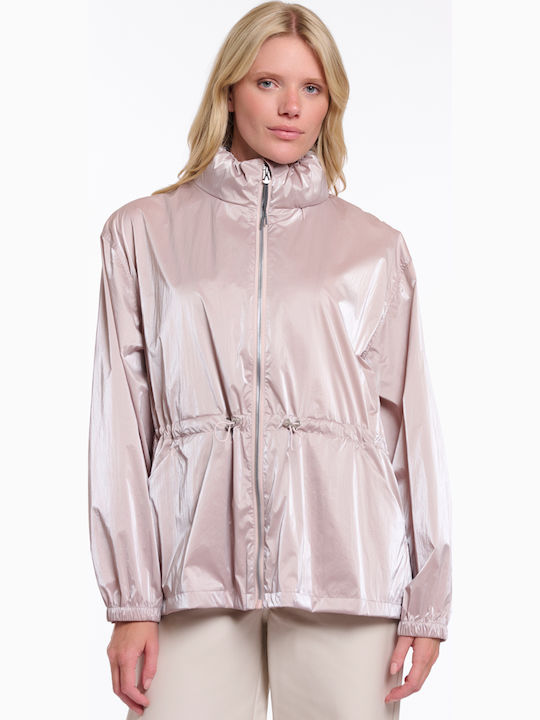 Women's Jacket for Spring/Autumn Pearl Metallic