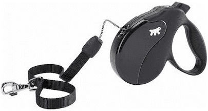 Ferplast Foldable Dog Leash/Lead Strap Amigo Cord in Black Color 5m up to 25kg