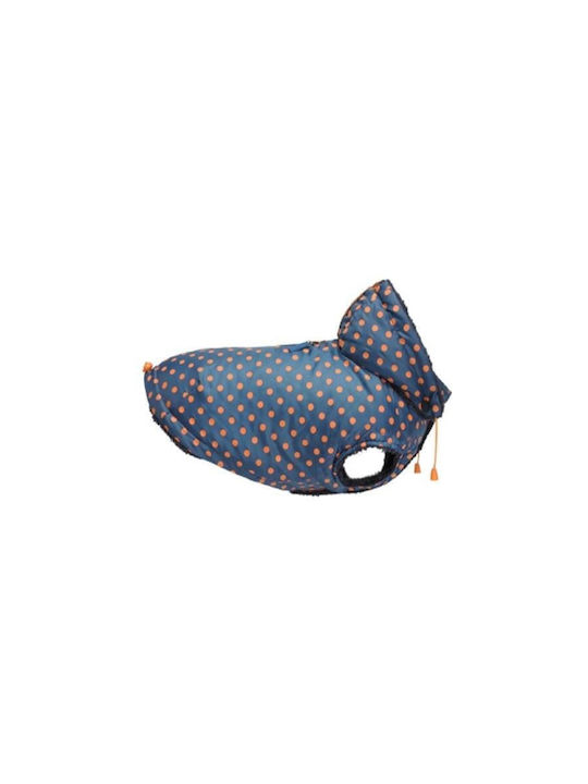 Camon Dog Coat Hooded Blue With Back Length 33 cm