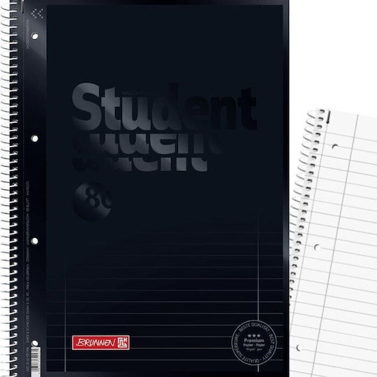 Brunnen Spiral Ruled Notebook A4 160 Paper Sheets