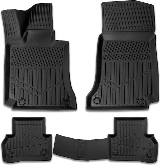 Set Covorașe Auto Cauciuc Mercedes Clasa C W205 2014-2020 Formă Tavă 3D
