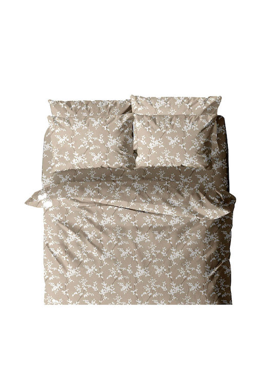 White Fabric Einzelbettbezug 170x250 Sova Beiges