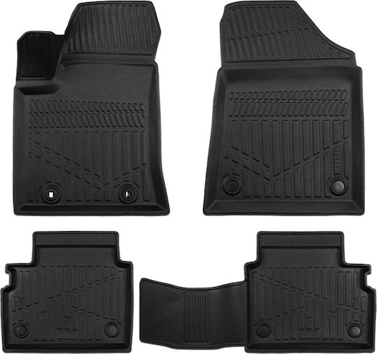 Set Față și Spate Covoare Auto 4 Bucăți pentru Hyundai Kona Negre