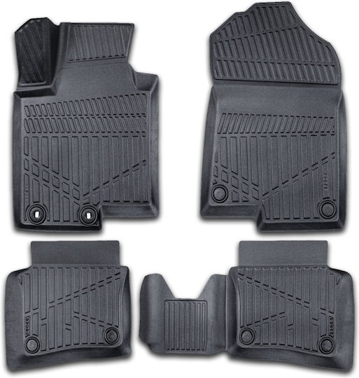 Set Față și Spate Covoare Auto 4 Bucăți Pentru Hyundai i20 Negre