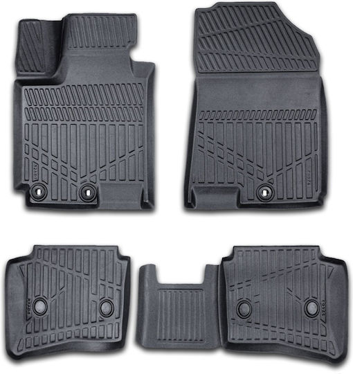 Set Față și Spate Covoare Auto 4 Bucăți Pentru Hyundai i20 2014-2020 Negre