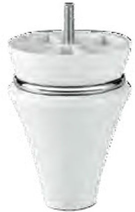 Plastic Furniture Leg Ms Manolya Ca 272-5 Φ9cm Height 12cm White