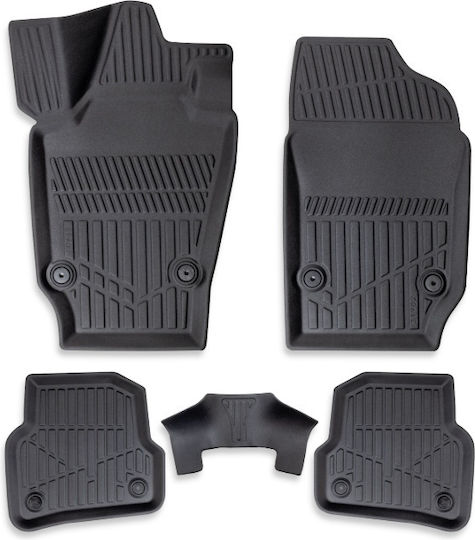 Set Față și Spate Covoare Auto 4 Bucăți Pentru Volkswagen Polo Ford Edge 2002-2009 Negre