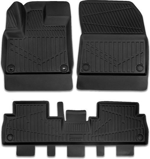 Set Față și Spate Covoare Auto 4 Bucăți Pentru Toyota Proace Honda City Ford Edge Negre
